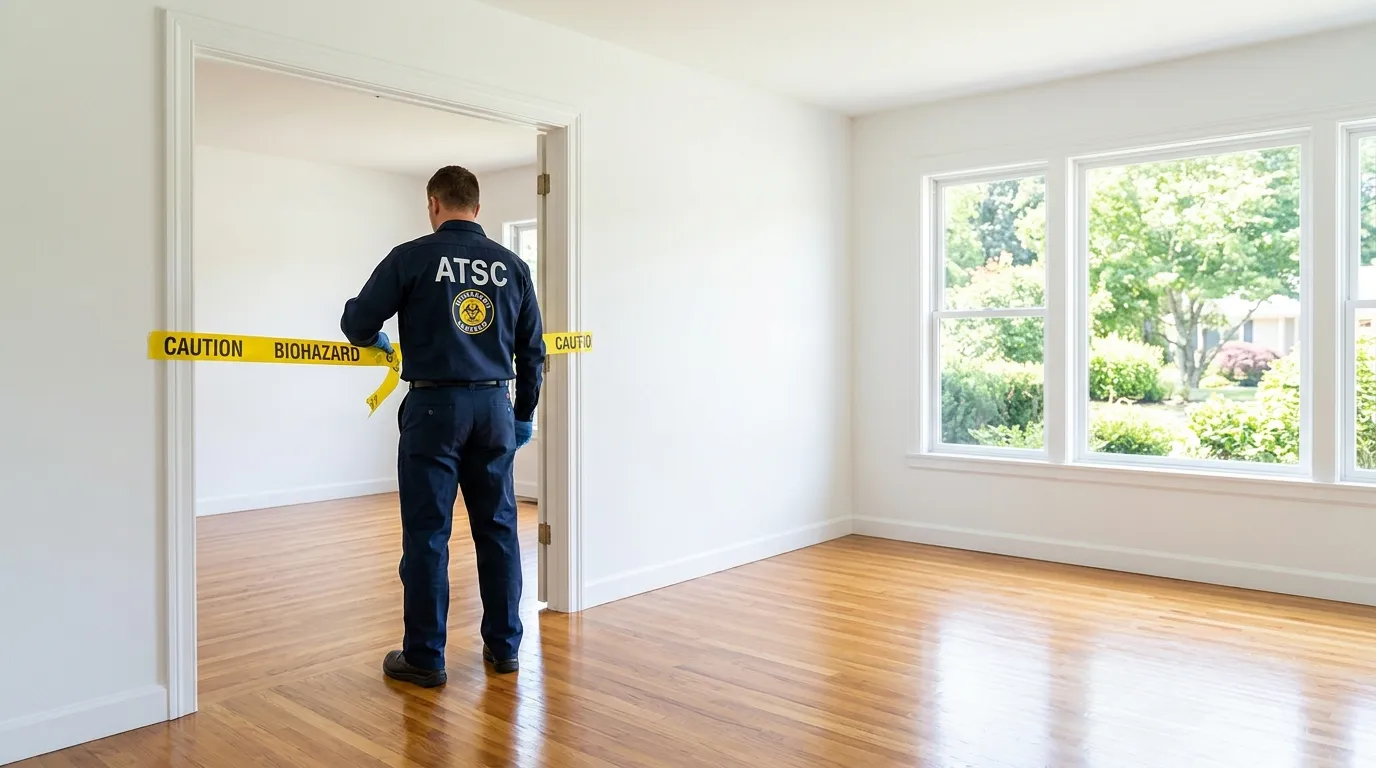 Certified biohazard cleanup crew performing Crime Scene Cleanup in Gretna